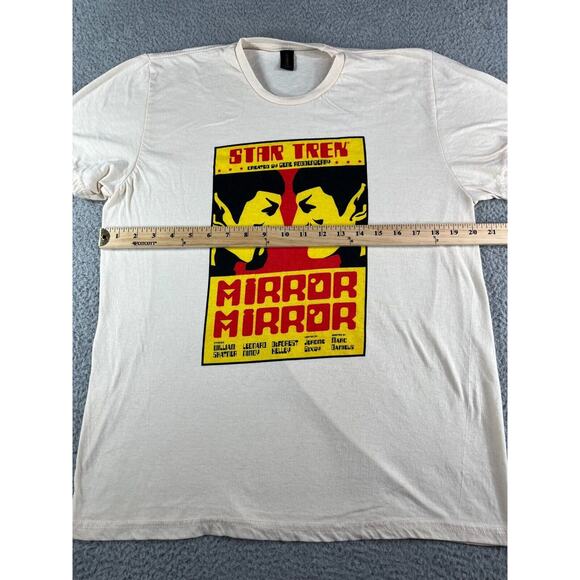 Star Trek Spock Shirt Mens Large White Ivory Mirror Mirror Lootcrate Exclusive - Picture 7 of 11